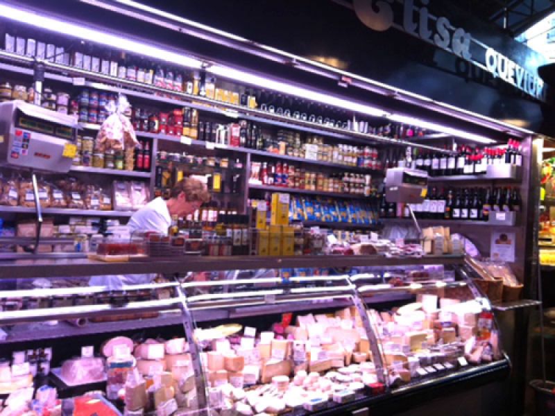Colmado en el Mercado de la Boqueria